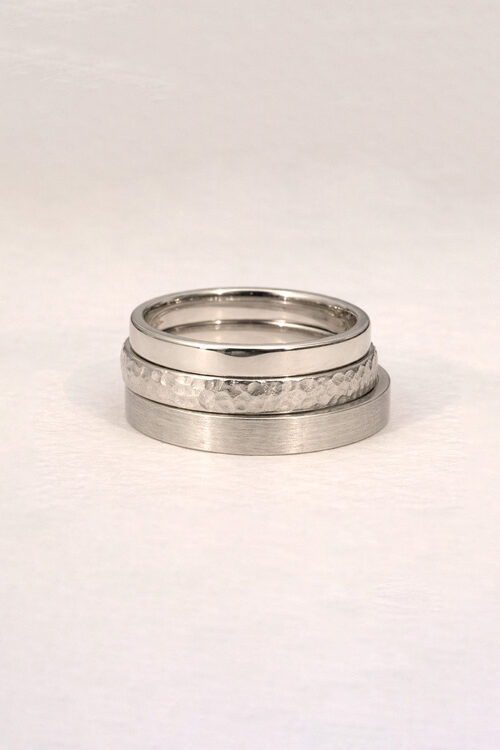 Alliances sur mesure en or 18 carats - Joaillerie Jarnage Bordeaux